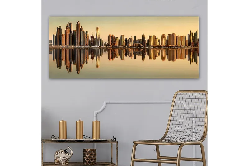 Canvasbilde YTY Buildings & Cityscapes Flerfarget - 120x50 cm - Interiør - Maleri & posters - Lerretsbilder
