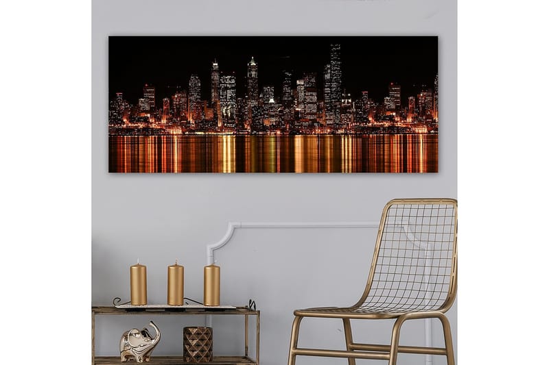 Canvasbilde YTY Buildings & Cityscapes Flerfarget - 120x50 cm - Interiør - Maleri & posters - Lerretsbilder
