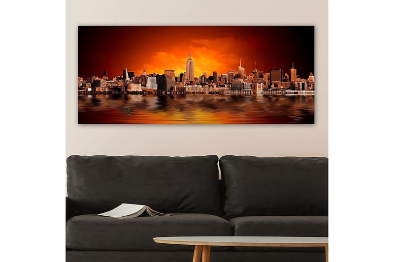 Canvasbilde YTY Buildings & Cityscapes Flerfarget - 120x50 cm - Interiør - Maleri & posters - Lerretsbilder