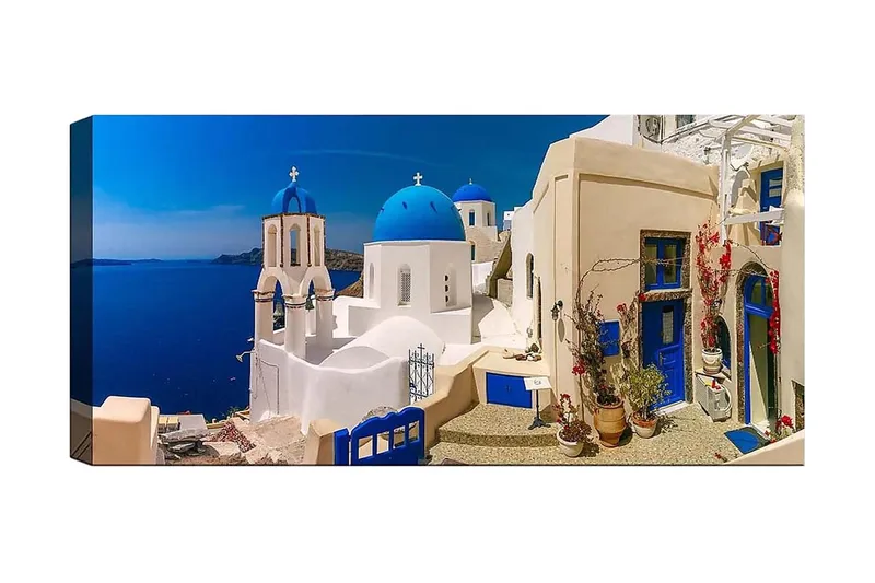 Canvasbilde YTY Buildings & Cityscapes Flerfarget - 120x50 cm - Interiør - Maleri & posters - Lerretsbilder