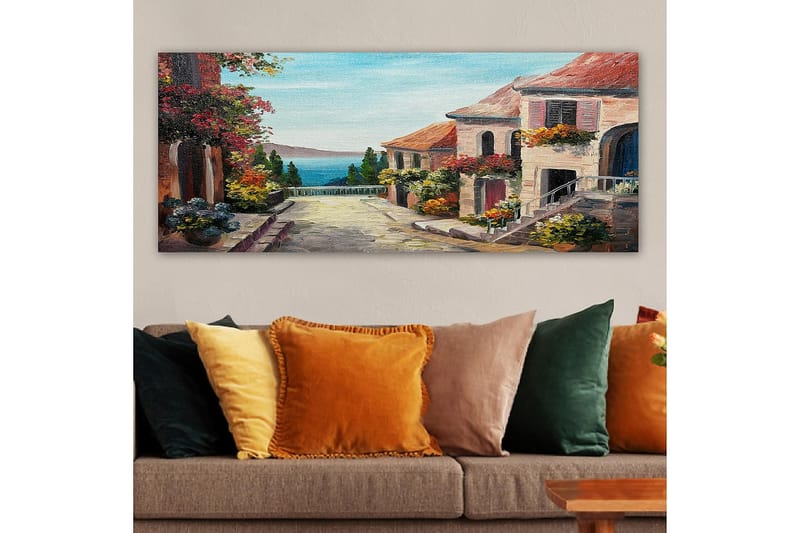 Canvasbilde YTY Buildings & Cityscapes Flerfarget - 120x50 cm - Interiør - Maleri & posters - Lerretsbilder