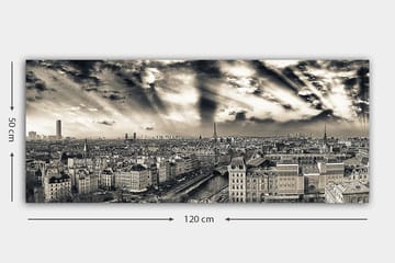 Canvasbilde YTY Buildings & Cityscapes Flerfarget - 120x50 cm - Interiør - Maleri & posters - Lerretsbilder