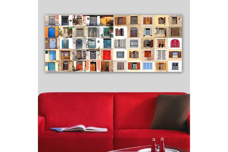 Canvasbilde YTY Buildings & Cityscapes Flerfarget - 120x50 cm - Interiør - Maleri & posters - Lerretsbilder