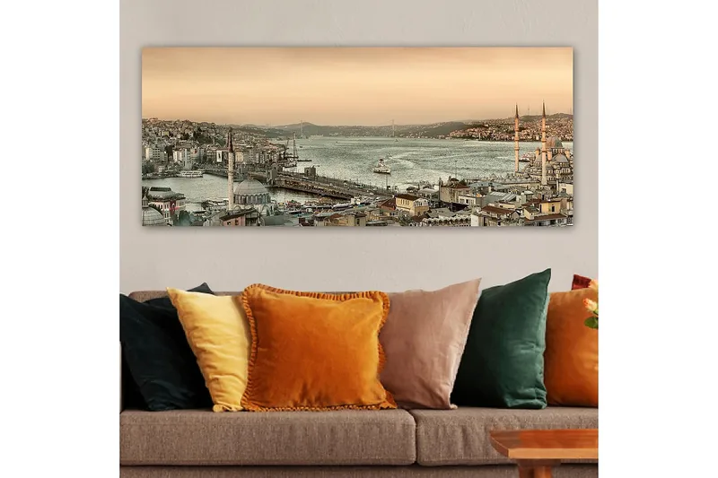 Canvasbilde YTY Buildings & Cityscapes Flerfarget - 120x50 cm - Interiør - Maleri & posters - Lerretsbilder