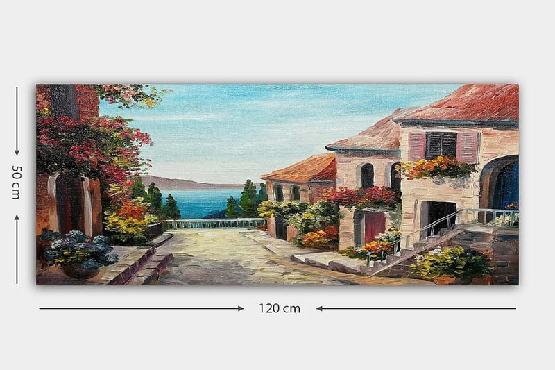 Canvasbilde YTY Buildings & Cityscapes Flerfarget - 120x50 cm - Interiør - Maleri & posters - Lerretsbilder