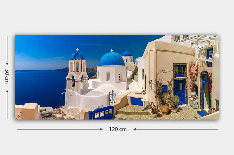 Canvasbilde YTY Buildings & Cityscapes Flerfarget - 120x50 cm - Interiør - Maleri & posters - Lerretsbilder