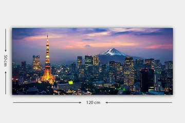 Canvasbilde YTY Buildings & Cityscapes Flerfarget - 120x50 cm - Interiør - Maleri & posters - Lerretsbilder