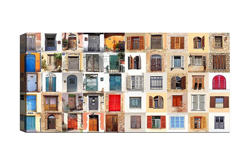 Canvasbilde YTY Buildings & Cityscapes Flerfarget, 120x50 cm