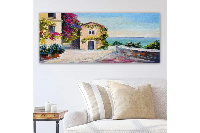 Canvasbilde YTY Buildings & Cityscapes Flerfarget - 120x50 cm - Interiør - Maleri & posters - Lerretsbilder