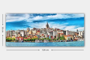 Canvasbilde YTY Buildings & Cityscapes Flerfarget - 120x50 cm - Interiør - Maleri & posters - Lerretsbilder