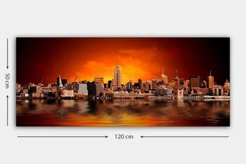 Canvasbilde YTY Buildings & Cityscapes Flerfarget - 120x50 cm - Interiør - Maleri & posters - Lerretsbilder