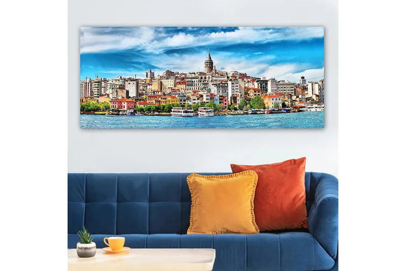 Canvasbilde YTY Buildings & Cityscapes Flerfarget - 120x50 cm - Interiør - Maleri & posters - Lerretsbilder