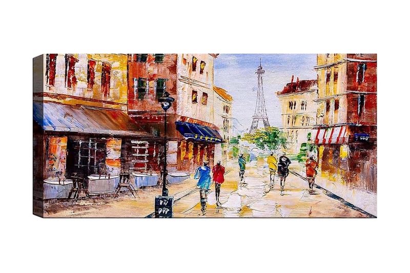 Canvasbilde YTY Buildings & Cityscapes Flerfarget - 120x50 cm - Interiør - Maleri & posters - Lerretsbilder