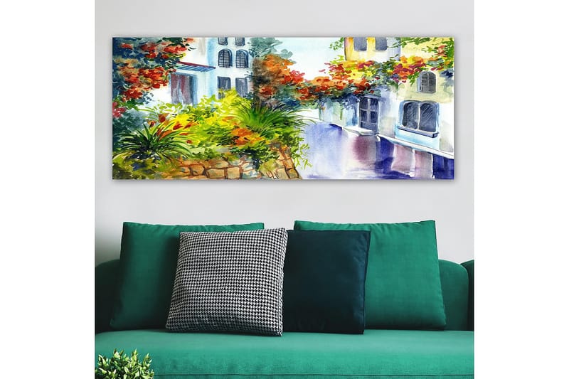 Canvasbilde YTY Buildings & Cityscapes Flerfarget - 120x50 cm - Interiør - Maleri & posters - Lerretsbilder