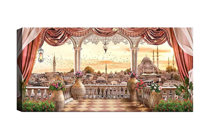 Canvasbilde YTY Buildings & Cityscapes Flerfarget, 120x50 cm