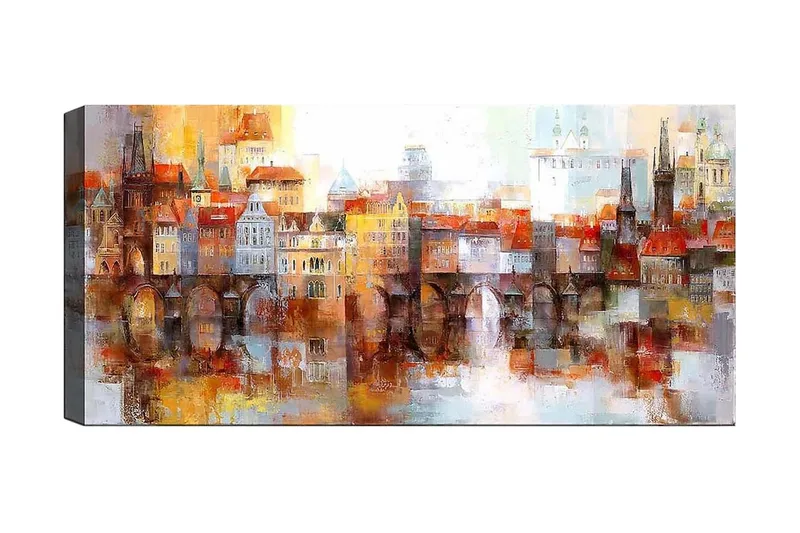 Canvasbilde YTY Buildings & Cityscapes Flerfarget, 120x50 cm