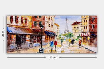 Canvasbilde YTY Buildings & Cityscapes Flerfarget - 120x50 cm - Interiør - Maleri & posters - Lerretsbilder