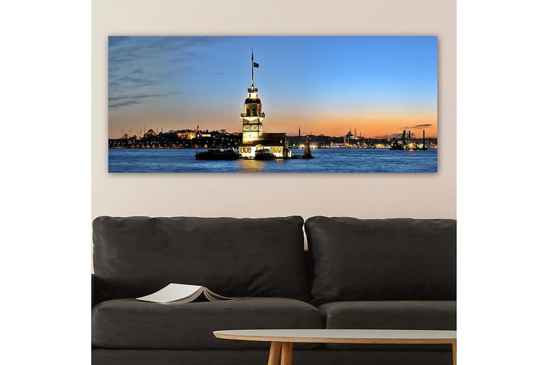 Canvasbilde YTY Cities & Countries Flerfarget - 120x50 cm - Interiør - Maleri & posters - Lerretsbilder
