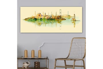 Canvasbilde YTY Cities & Countries Flerfarget - 120x50 cm - Interiør - Maleri & posters - Lerretsbilder