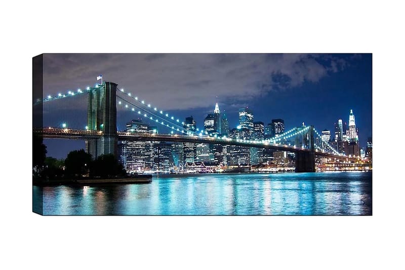 Canvasbilde YTY Cities & Countries Flerfarget - 120x50 cm - Interiør - Maleri & posters - Lerretsbilder