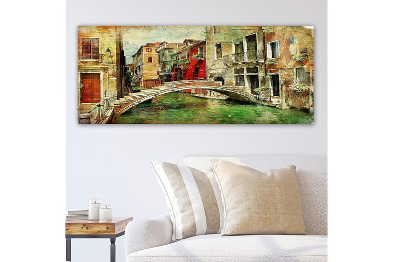 Canvasbilde YTY Cities & Countries Flerfarget - 120x50 cm - Interiør - Maleri & posters - Lerretsbilder