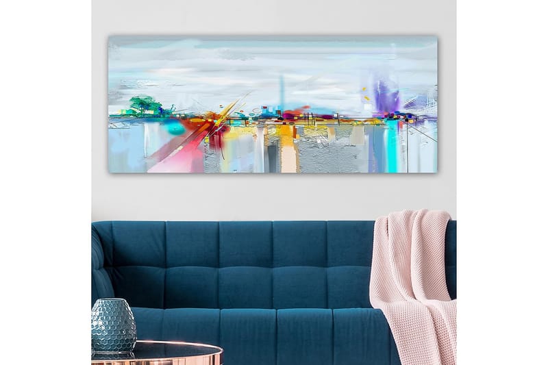 Canvasbilde YTY Cities & Countries Flerfarget - 120x50 cm - Interiør - Maleri & posters - Lerretsbilder