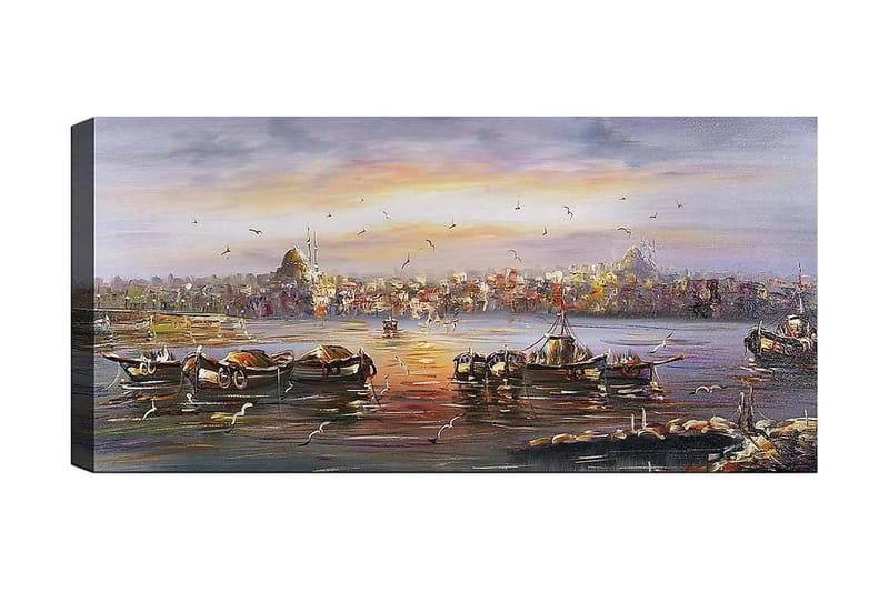 Canvasbilde YTY Cities & Countries Flerfarget - 120x50 cm - Interiør - Maleri & posters - Lerretsbilder