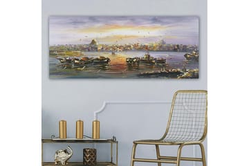 Canvasbilde YTY Cities & Countries Flerfarget - 120x50 cm - Interiør - Maleri & posters - Lerretsbilder