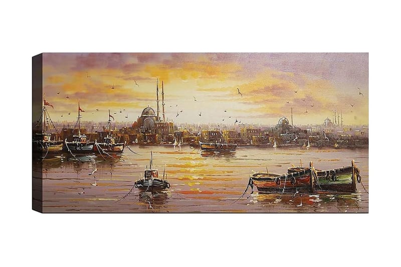 Canvasbilde YTY Cities & Countries Flerfarget - 120x50 cm - Interiør - Maleri & posters - Lerretsbilder