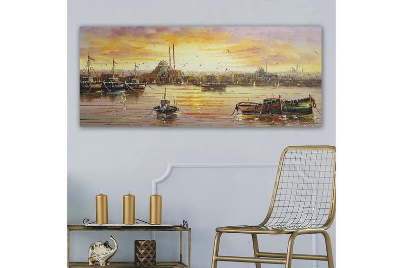 Canvasbilde YTY Cities & Countries Flerfarget - 120x50 cm - Interiør - Maleri & posters - Lerretsbilder