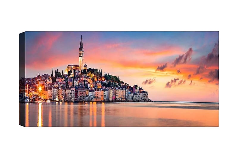 Canvasbilde YTY Cities & Countries Flerfarget - 120x50 cm - Interiør - Maleri & posters - Lerretsbilder