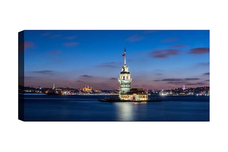 Canvasbilde YTY Cities & Countries Flerfarget - 120x50 cm - Interiør - Maleri & posters - Lerretsbilder