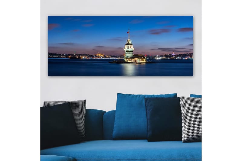 Canvasbilde YTY Cities & Countries Flerfarget - 120x50 cm - Interiør - Maleri & posters - Lerretsbilder