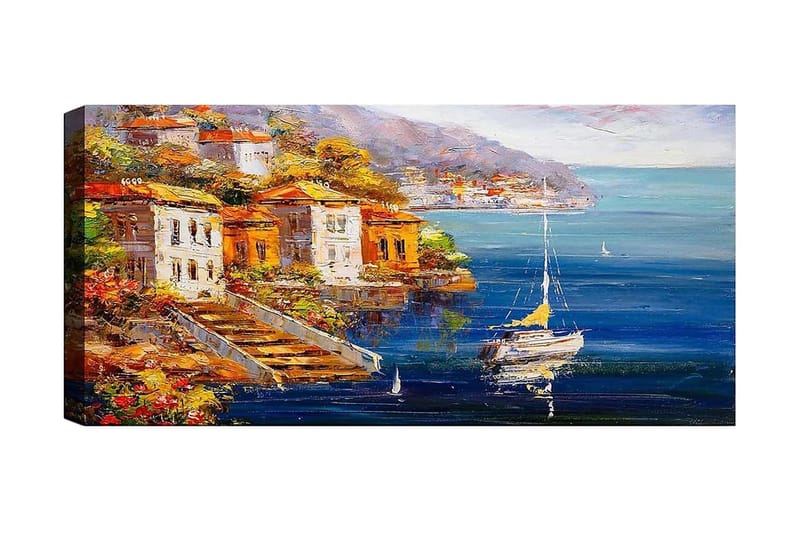 Canvasbilde YTY Cities & Countries Flerfarget - 120x50 cm - Interiør - Maleri & posters - Lerretsbilder