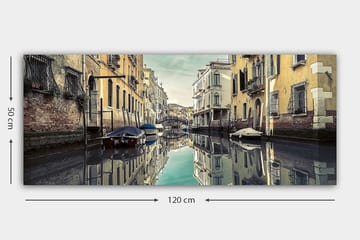 Canvasbilde YTY Cities & Countries Flerfarget - 120x50 cm - Interiør - Maleri & posters - Lerretsbilder