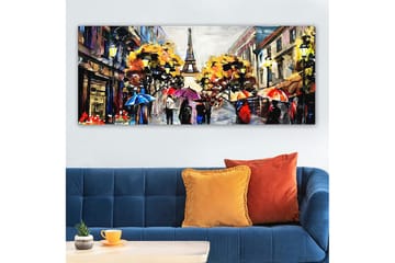 Canvasbilde YTY Cities & Countries Flerfarget - 120x50 cm - Interiør - Maleri & posters - Lerretsbilder