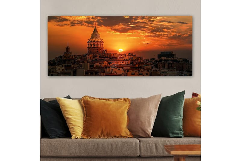 Canvasbilde YTY Cities & Countries Flerfarget - 120x50 cm - Interiør - Maleri & posters - Lerretsbilder