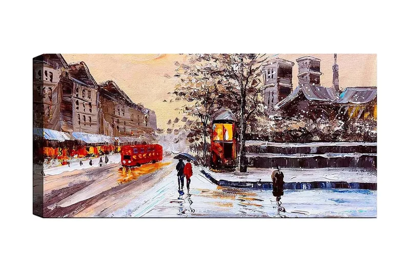 Canvasbilde YTY Cities & Countries Flerfarget, 120x50 cm