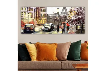 Canvasbilde YTY Cities & Countries Flerfarget - 120x50 cm - Interiør - Maleri & posters - Lerretsbilder