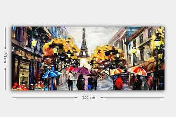 Canvasbilde YTY Cities & Countries Flerfarget - 120x50 cm - Interiør - Maleri & posters - Lerretsbilder