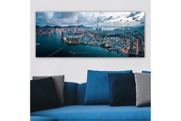 Canvasbilde YTY Cities & Countries Flerfarget - 120x50 cm - Interiør - Maleri & posters - Lerretsbilder