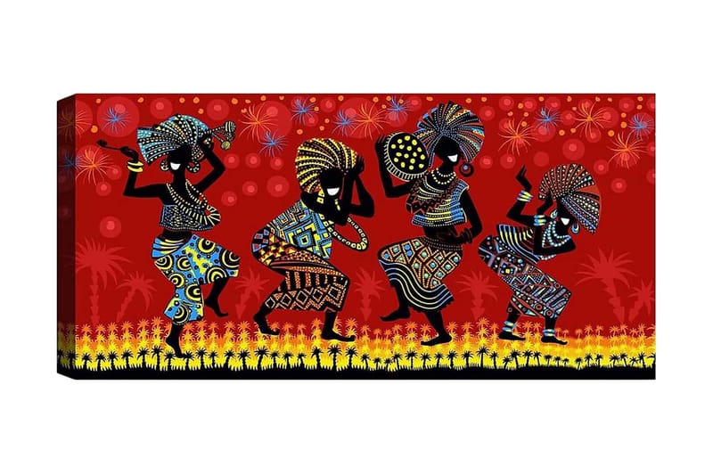 Canvasbilde YTY Culture Flerfarget - 120x50 cm - Interiør - Maleri & posters - Lerretsbilder