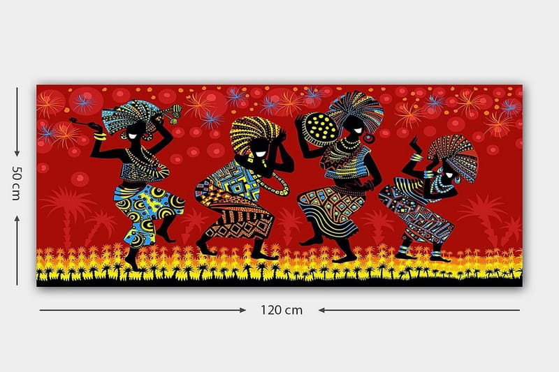 Canvasbilde YTY Culture Flerfarget - 120x50 cm - Interiør - Maleri & posters - Lerretsbilder