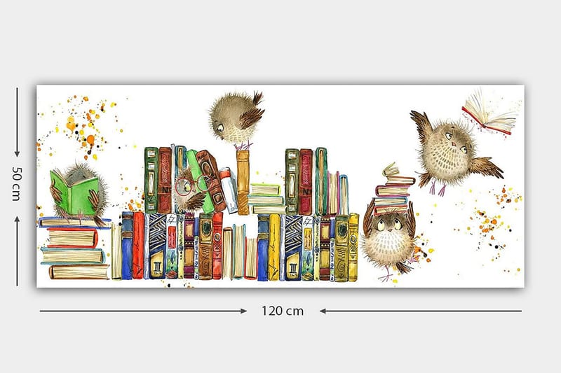 Canvasbilde YTY Curiosities Flerfarget - 120x50 cm - Interiør - Maleri & posters - Lerretsbilder