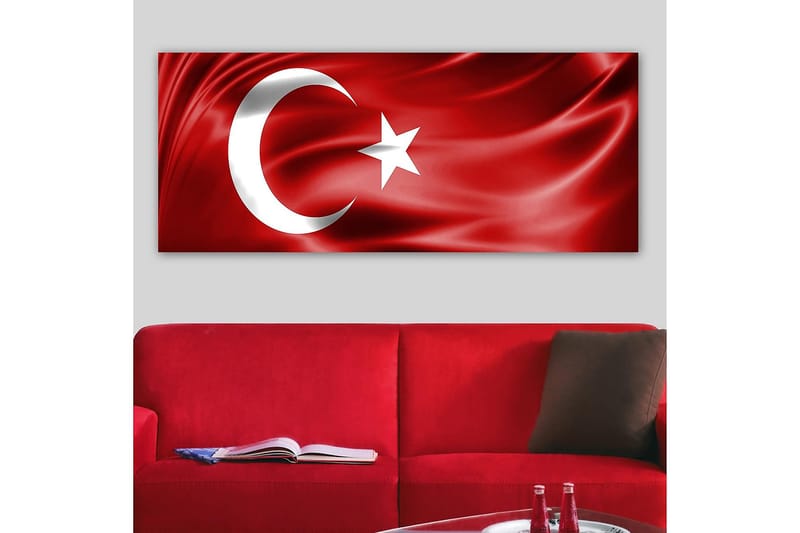 Canvasbilde YTY Flag Flerfarget - 120x50 cm - Interiør - Maleri & posters - Lerretsbilder