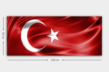 Canvasbilde YTY Flag Flerfarget - 120x50 cm - Interiør - Maleri & posters - Lerretsbilder