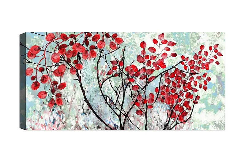 Canvasbilde YTY Floral & Botanical Flerfarget, 120x50 cm