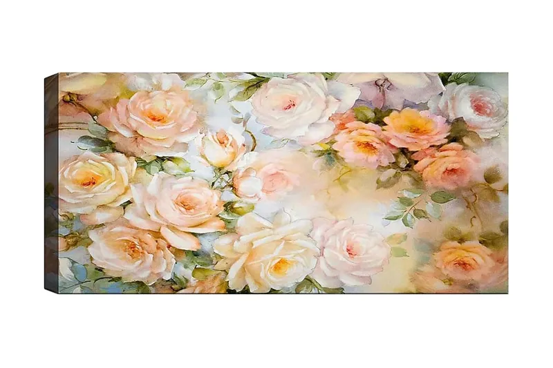 Canvasbilde YTY Floral & Botanical Flerfarget, 120x50 cm