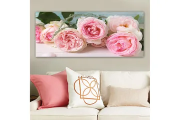 Canvasbilde YTY Floral & Botanical Flerfarget - 120x50 cm - Interiør - Maleri & posters - Lerretsbilder