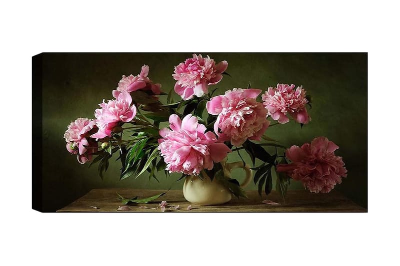 Canvasbilde YTY Floral & Botanical Flerfarget - 120x50 cm - Interiør - Maleri & posters - Lerretsbilder